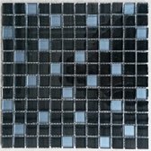 Mozaiek tegel glas zwart/blauw
