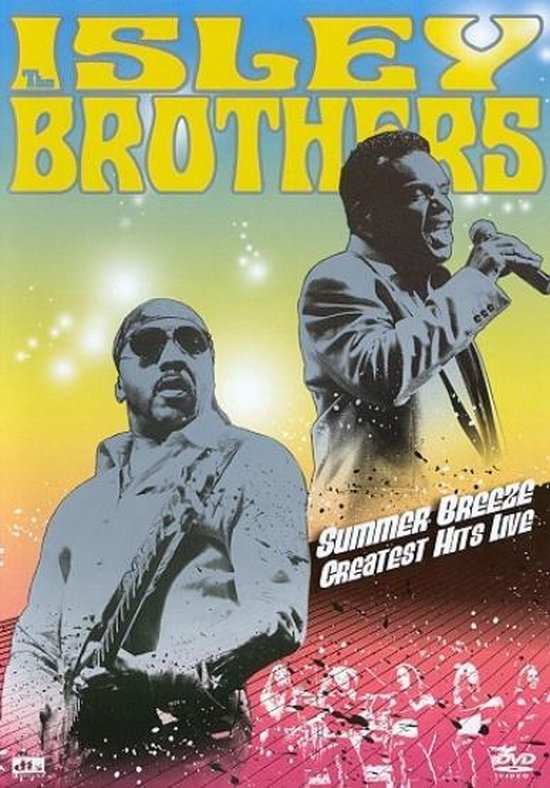 The Isley Brothers - Summer Breeze Greatest Hits Live DVD cover met twee mannen die zingen en gitaar spelen.