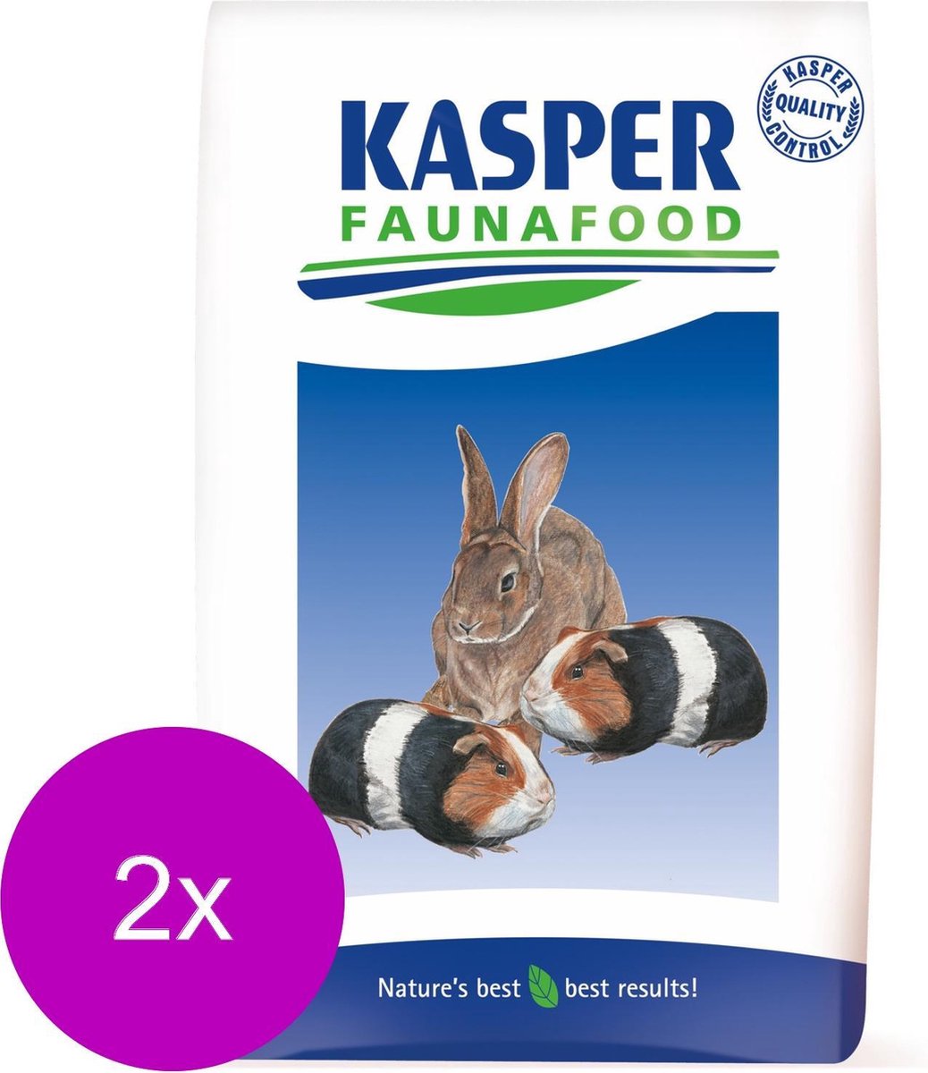 Kasper Faunafood Konijnenkorrel Sport - Konijnenvoer - 2 x 20 kg