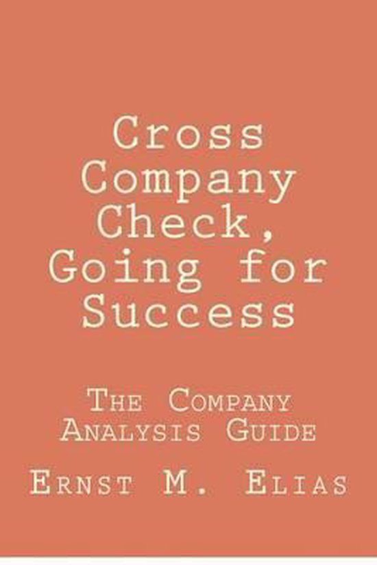 Cross Company Check, Going for Success - cover