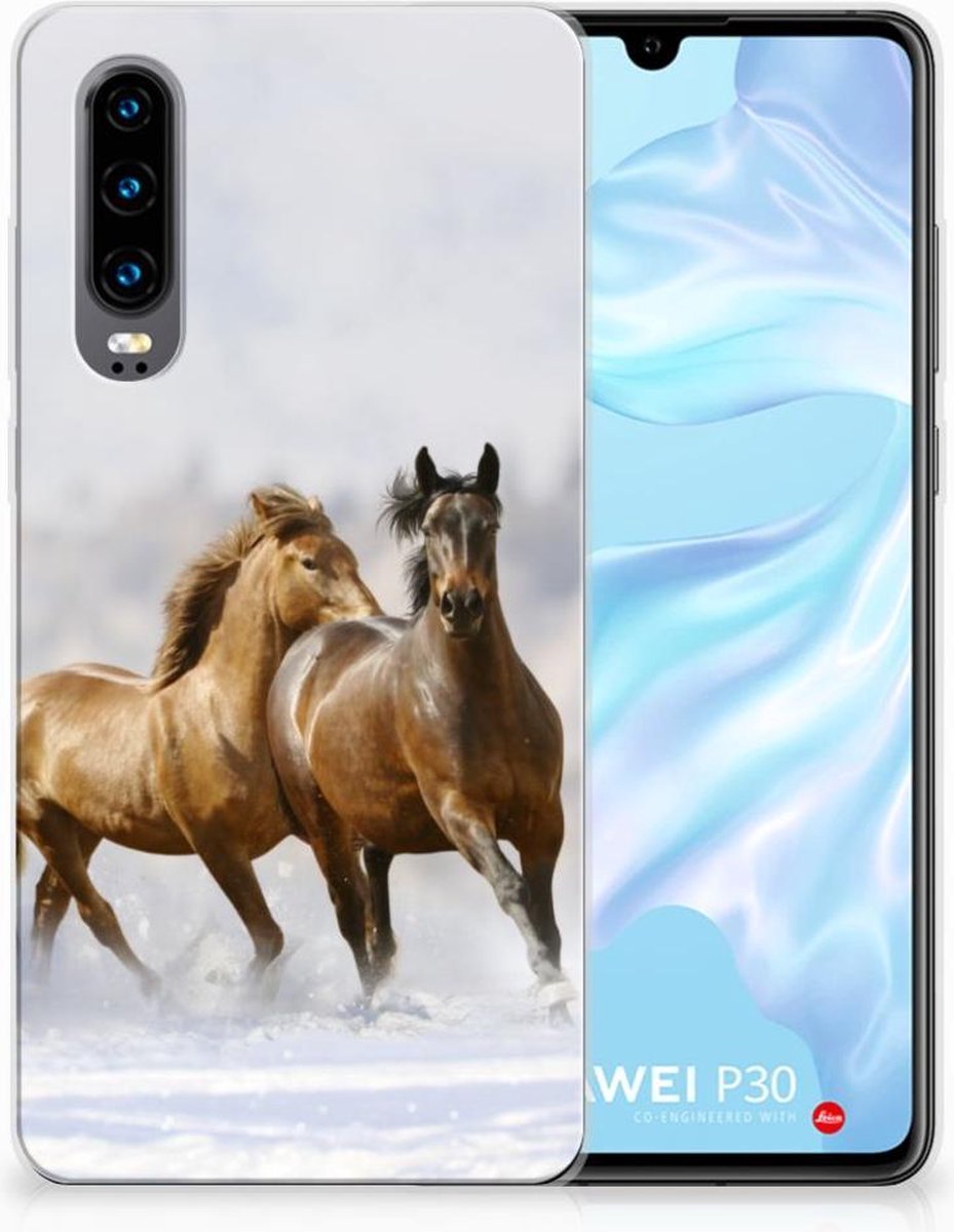 Huawei P30 TPU Hoesje Paarden