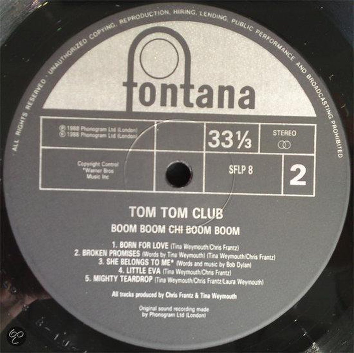 Boom Boom Chi Boom Boom, Tom Tom Club LP (album) Muziek