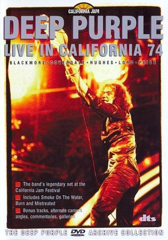 Cover van de film 'Deep Purple - Live In Carlifornia '74'