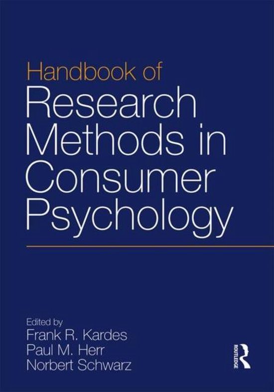 Handbook of Research Methods in Consumer Psychology - cover