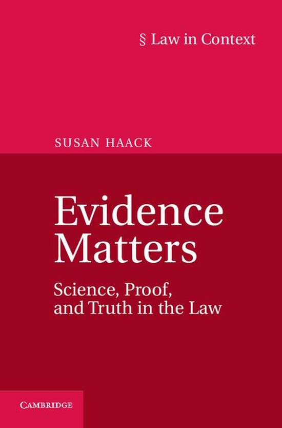 Law in Context - Evidence Matters - cover