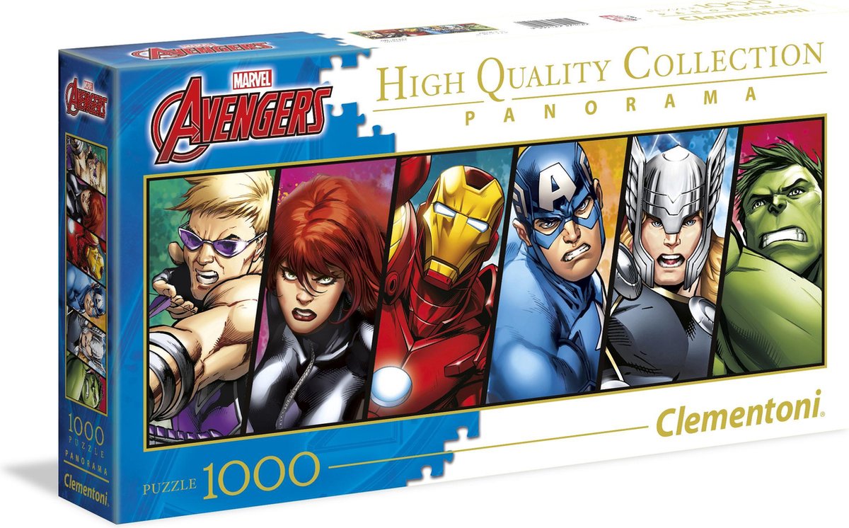 Clementoni Panorama Puzzel The Avengers - 1000 stukjes | bol.com