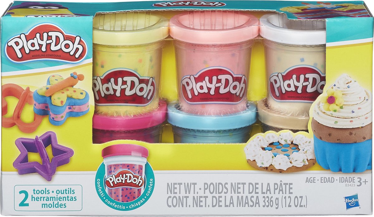 Bol Com Play Doh Confetti Klei 6 Potjes