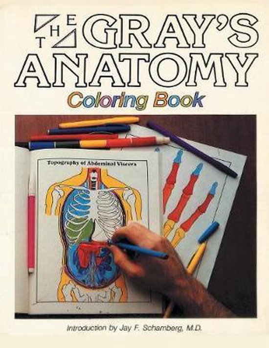Gray's Anatomy Coloring Book - cover