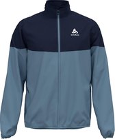 Odlo Jacket Element Light Heren Sportjas - Faded Denim-Diving Navy - Maat XL