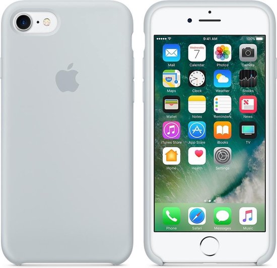 Verrijken Draad richting Apple Siliconen Hoesje voor iPhone 7/8 - Lichtblauw | bol.com