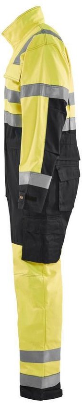 Blåkläder 6373-1804 dans l'ensemble haute visibilité jaune / Zwart taille 48