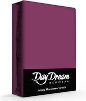 Day Dream Jersey Hoeslaken - 90x200 Cm - Paars