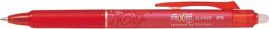 Foto: Pilot frixion frixionball clicker 0 5 rood 1stuks