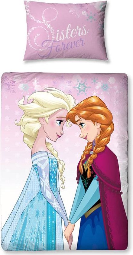 Disney Frozen Magic - Dekbedovertrek - Eenpersoons - 120 x 150 cm - Roze |  bol.com