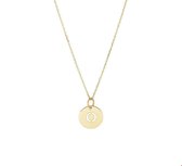 Huiscollectie 4020814 Collier Geelgoud Letter O 0,8 mm 40 - 42 - 44 cm