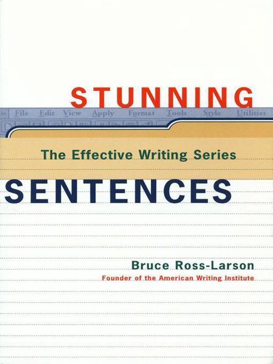 Stunning Sentences (The Effective Writing Series) - cover