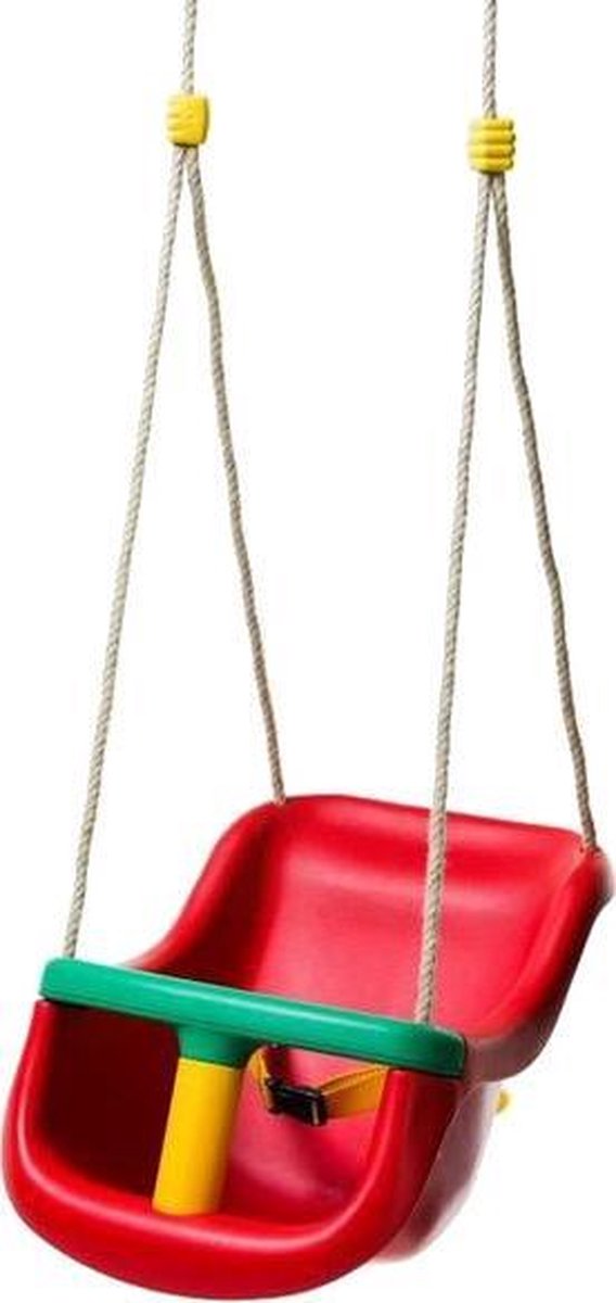 Déko-Play Luxe peuter schommel rood met PH touwen