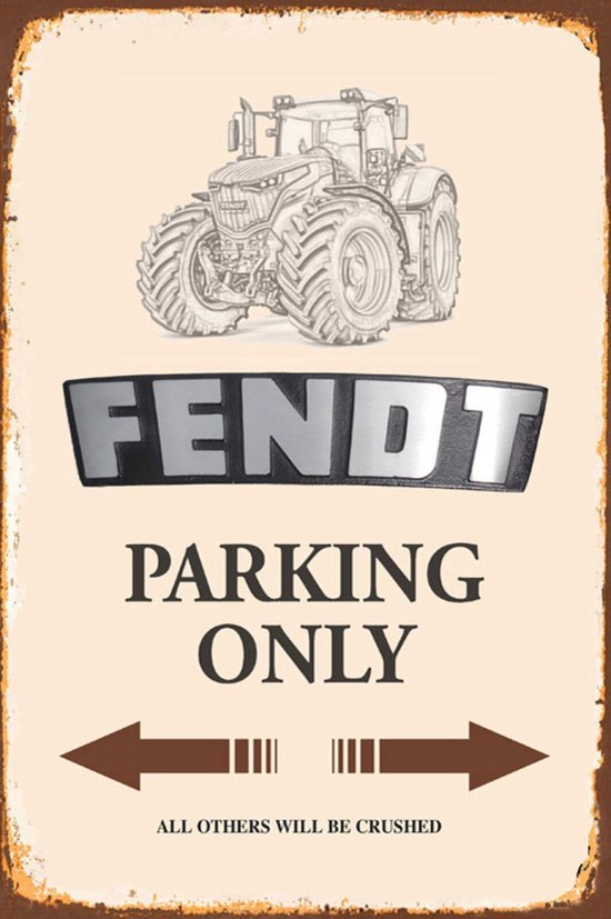 Fendt ‘Parking Only’ Sign – Metal Tinplate, 20×30 cm | X991020240000 main image 0