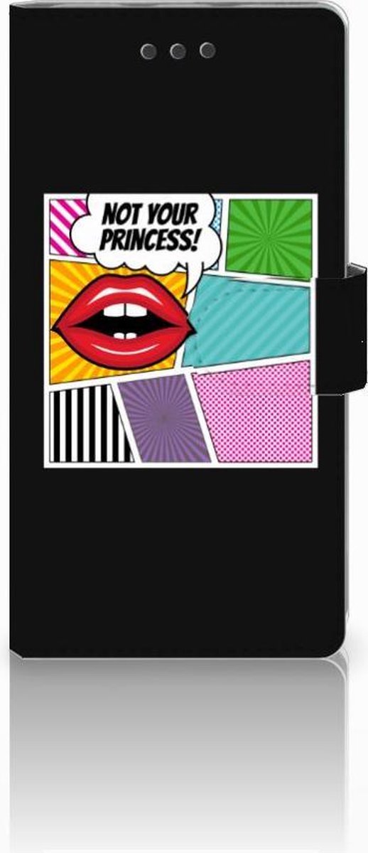 Huawei Ascend P8 Lite Wallet Case met Pasjes Popart Princess