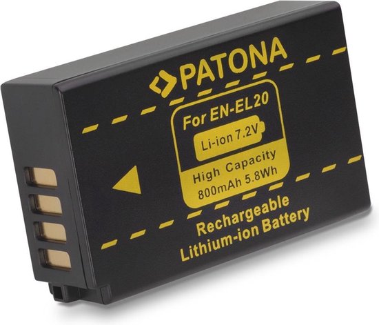 PATONA battery for Nikon 1J1 EN-EL20 1 J-1 J1 ENEL20