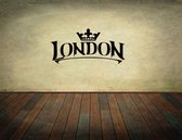 Muursticker - London - 50x108 - Zwart