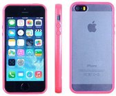 Apple iPhone 5 5S Hoesje Bumper case met achterkant Roze Pink