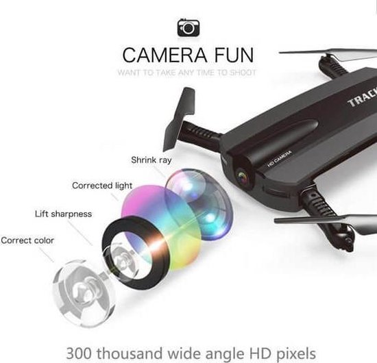 Tracker Selfie Drone - Opvouwbaar - Met Camera en Wifi - Smartphone  Besturing | bol.com