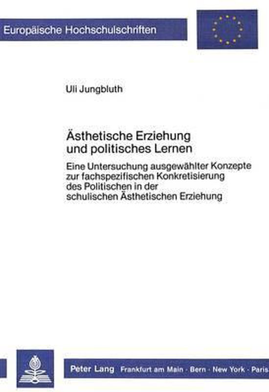Aesthetische Erziehung Und Politisches Lernen - cover