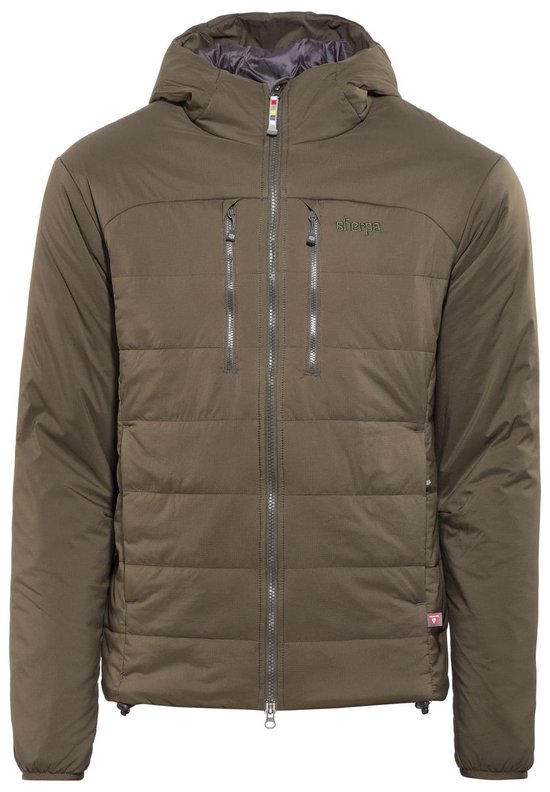 Sherpa Kailash Jas Heren Hooded olijf 