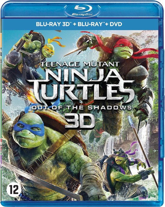 Teenage Mutant Ninja Turtles 2 - Out Of The Shadows (3D Blu-ray)