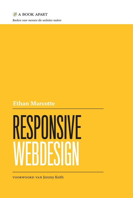 Cover van het boek 'Responsive webdesign' van Ethan Marcotte
