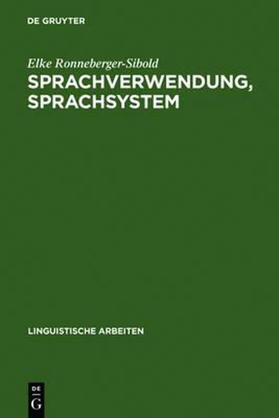 Sprachverwendung, Sprachsystem - cover