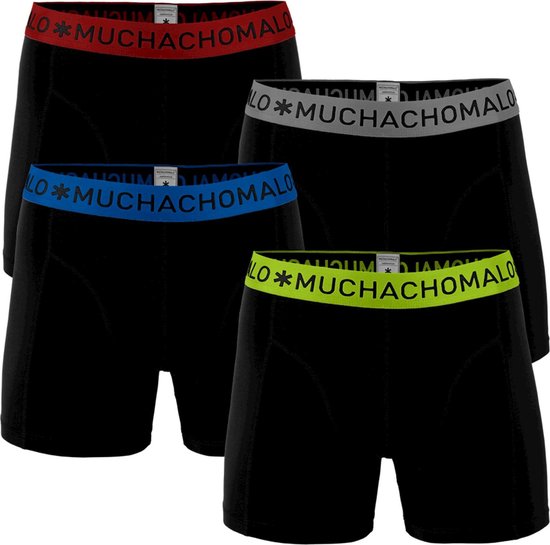 Muchachomalo - Heren - 4-pack Boxershorts - Zwart - XXL | bol.com