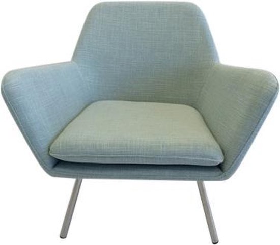 Stam pedaal Namaak Nex design fauteuil lichtblauw | bol.com