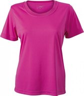 James nicholson Dames t-shirt sport jn357 roze maat xl