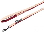Karlie riem trainingslijn voor hond liwa beige / rood 200x1,8 cm
