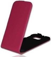 Samsung Galaxy S6 Lederlook Flip Case hoesje Roze