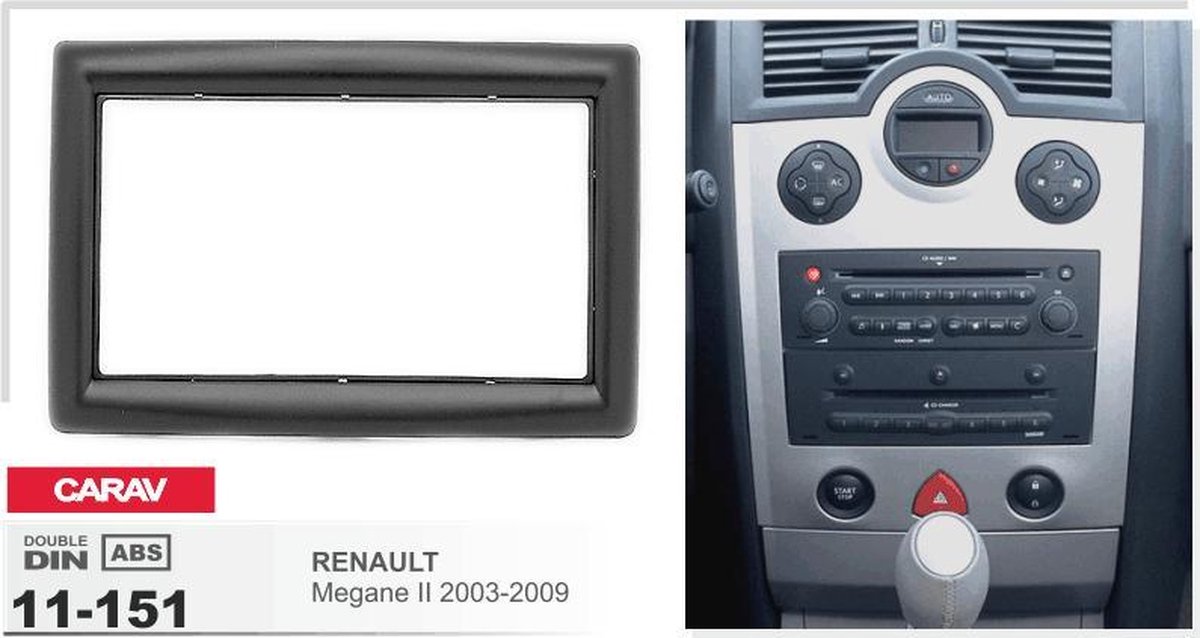 Cadre 1-DIN RENAULT Laguna III 2007+ Audiovolt 11-150