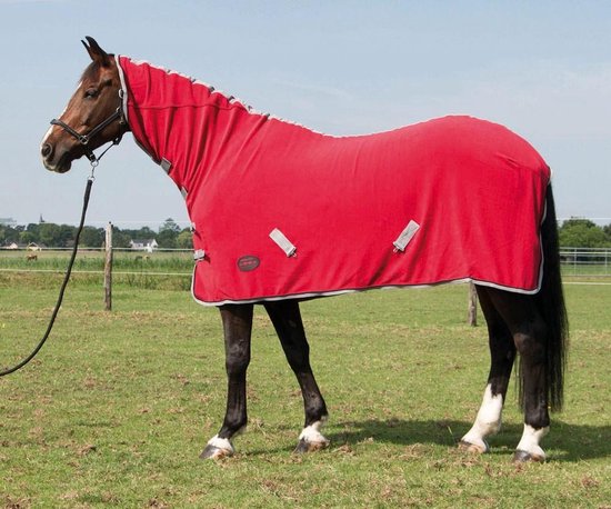 Harry's Horse hals fleecedeken Oakville jester - Rood - maat 185 | bol.com