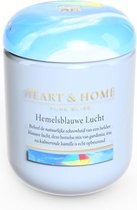 Heart & Home geurkaars in pot (L) - Hemelsblauwe Lucht