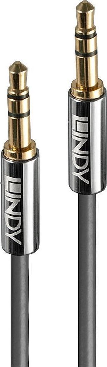 Lindy 35321 audio kabel 1 m 3.5mm Antraciet