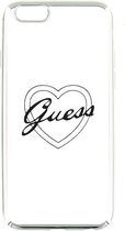 Coque en TPU Guess Signature Heart pour Apple iPhone 5 / 5S / SE - Argent