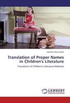 Translation of Proper Names in Children's Literature