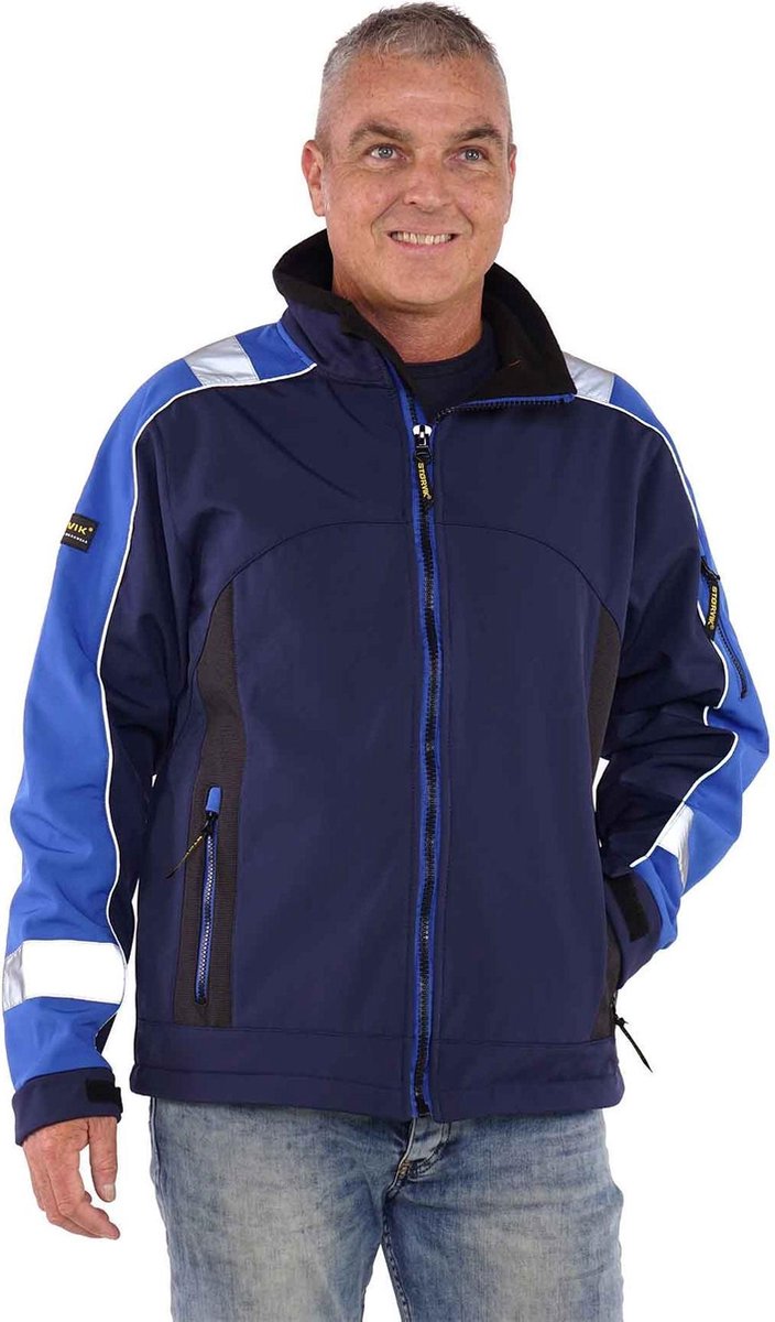 STØRVIK Softshell Werkjas 4 seizoenen Heren Donkerblauw - Maat M - GLENN