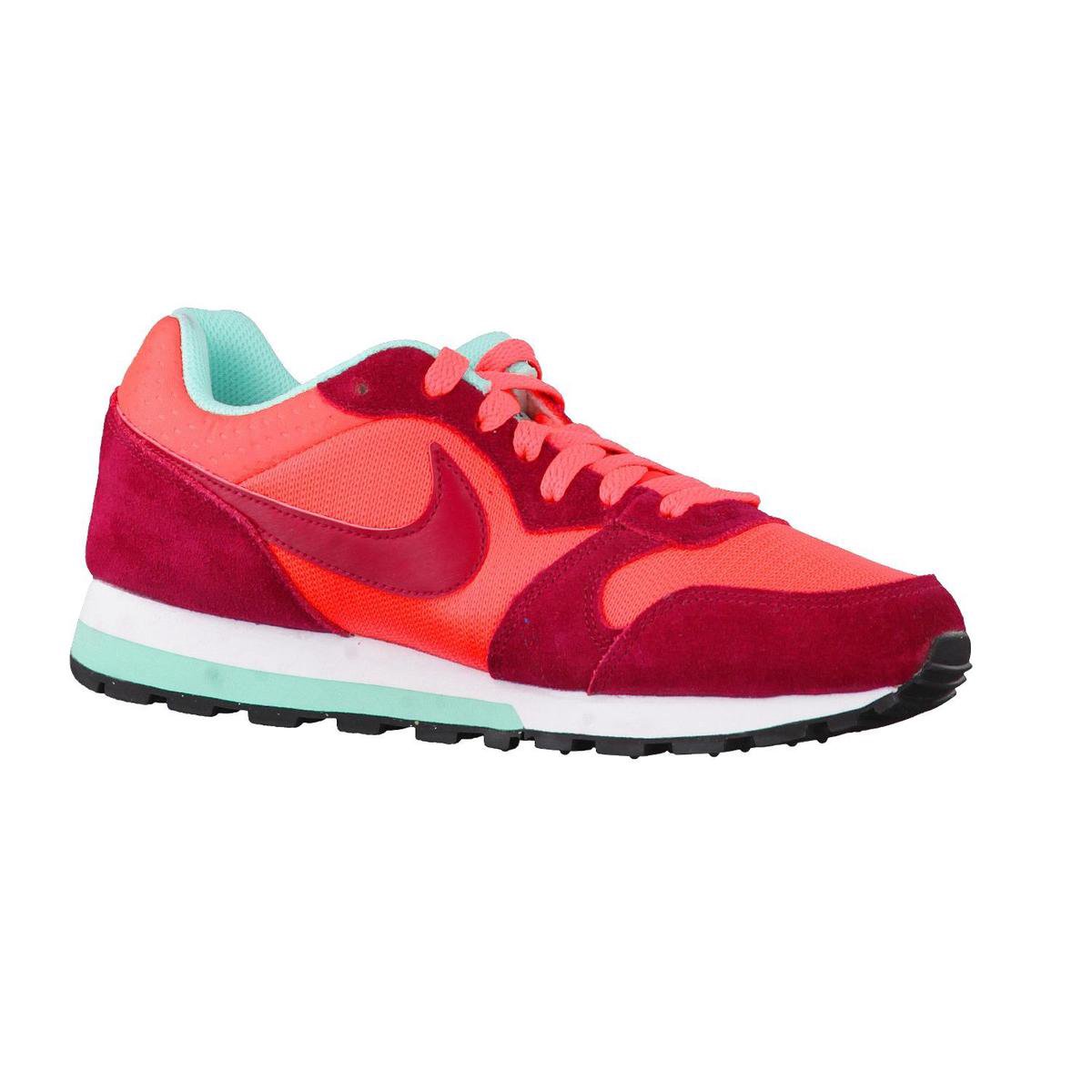 Nike MD Runner 2 Sneakers Dames Sportschoenen - Maat 38.5 - Vrouwen -  oranje/rood/groen | bol