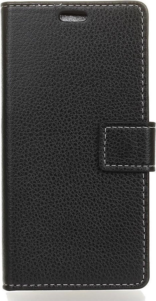 Shop4 - Nokia 9 PureView Hoesje - Wallet Case Lychee Zwart