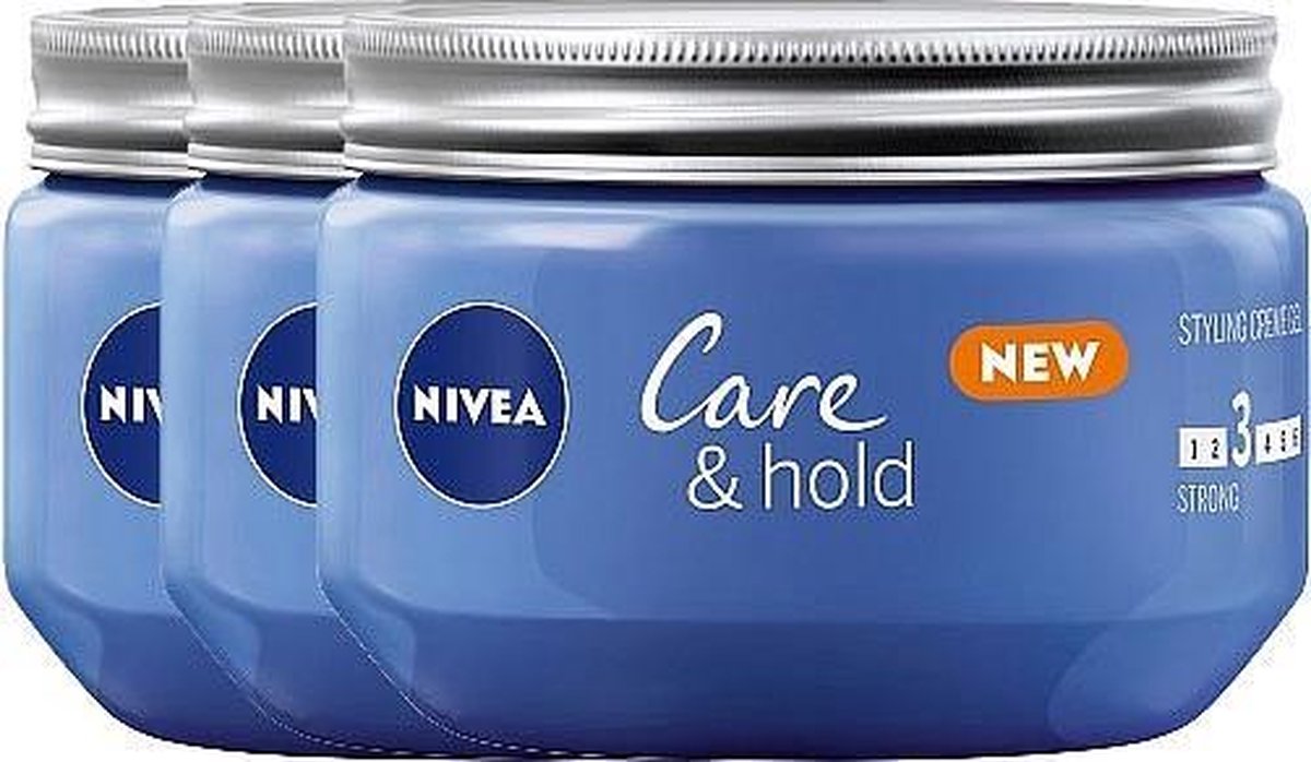 Gel crème coiffant NIVEA Care Hold - 3 x 150 ml | bol.com