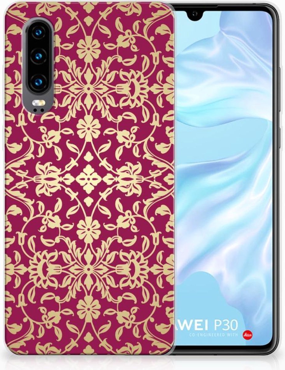 Siliconen Hoesje Huawei P30 Barok Pink
