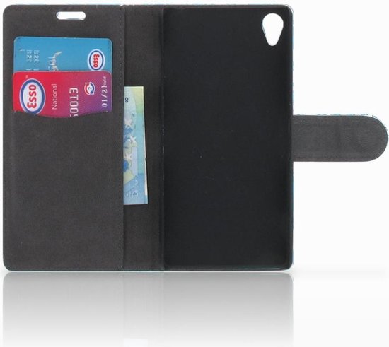 Housse pour Sony Xperia Z3 Coque Vagues Bleues