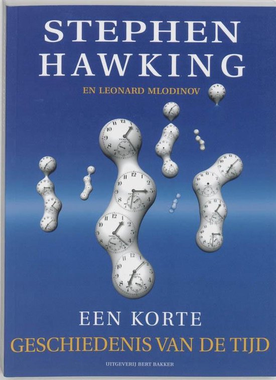 Cover van het boek 'Een Korte Geschiedenis van de Tijd' van L. Mlodinov en S.W. Hawking